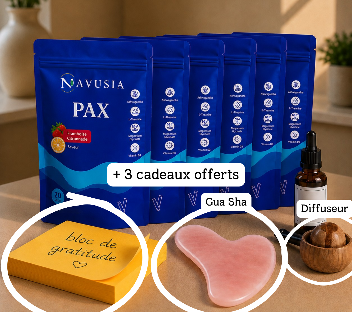 NAVUSIA PAX – Cure Sérénité | 5+1 offert · 120 sticks | 6 mois de sérénité